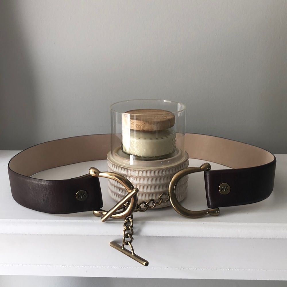 MICHAEL Michael Kors Genuine Leather Belt L/XL